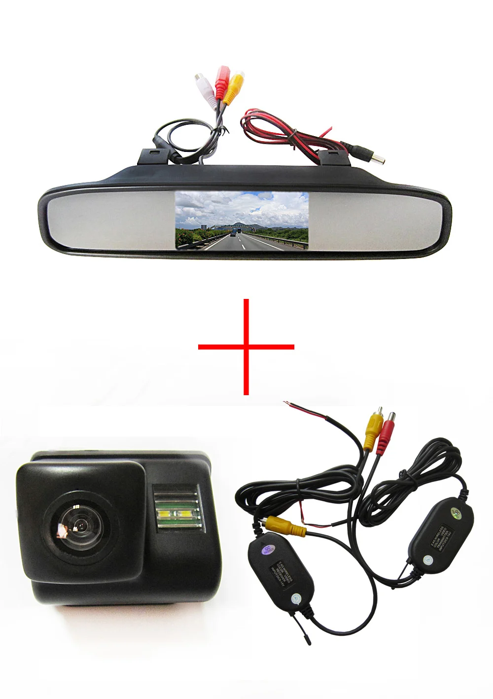 

Wireless Color Car Rear View Camera for Mazda 6 Mazda 3 CX-7 CX-9,with 4.3 Inch Rear view Mirror Monitor