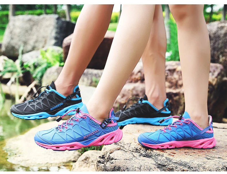 Легкие мужские сандалии Уличная обувь сетчатый, дышащий, спортивный сандалии водяная обувь кроссовки для рыбалки женские сандалии для прогулки aqua Shoes