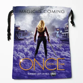 

New Arrival Once Upon a Time Season Drawstring Bags Custom Storage Printed Receive Bag Type Bags Storage Bags Size 18X22cm