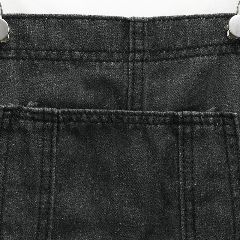 2 цвета Женская мода классические регулируемые ремни джинсовые Pinafore нагрудник карман комбинезон сексуальная модная юбка с карманами S-2XL