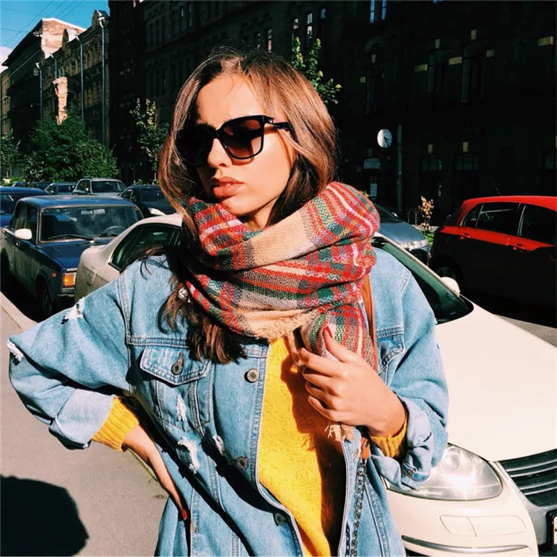 

Jinjin.QC Fashion Winter Cashmere Scarf Women Bandanas Shawls and Scarves Echarpe foulard femme pashmina and Wraps Drop Shipping