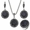 Vintage Black Gem Jewelry Set