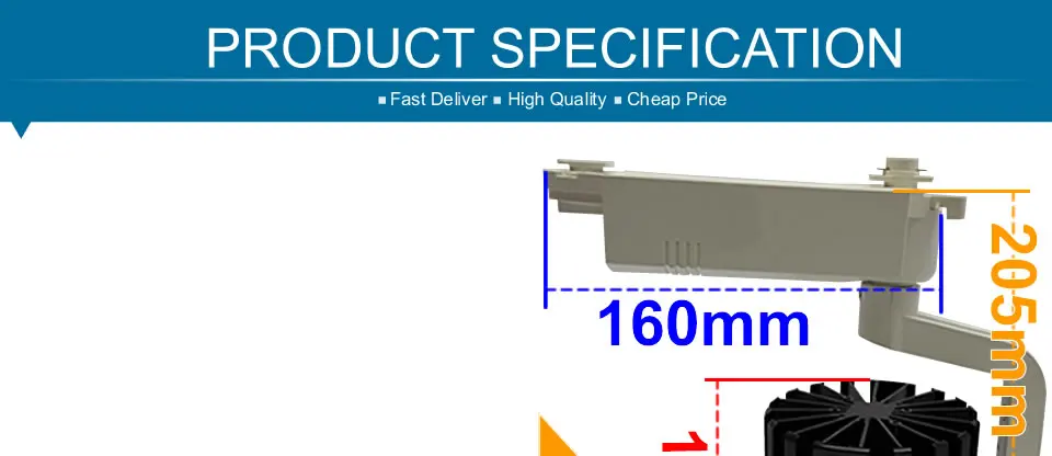 Высокое качество 20 Вт led COB отслеживание света Трековый светильник ac 110 В 220 в 240 В Светодиодная лампа теплый белый/холодный белый Светодиодный свет