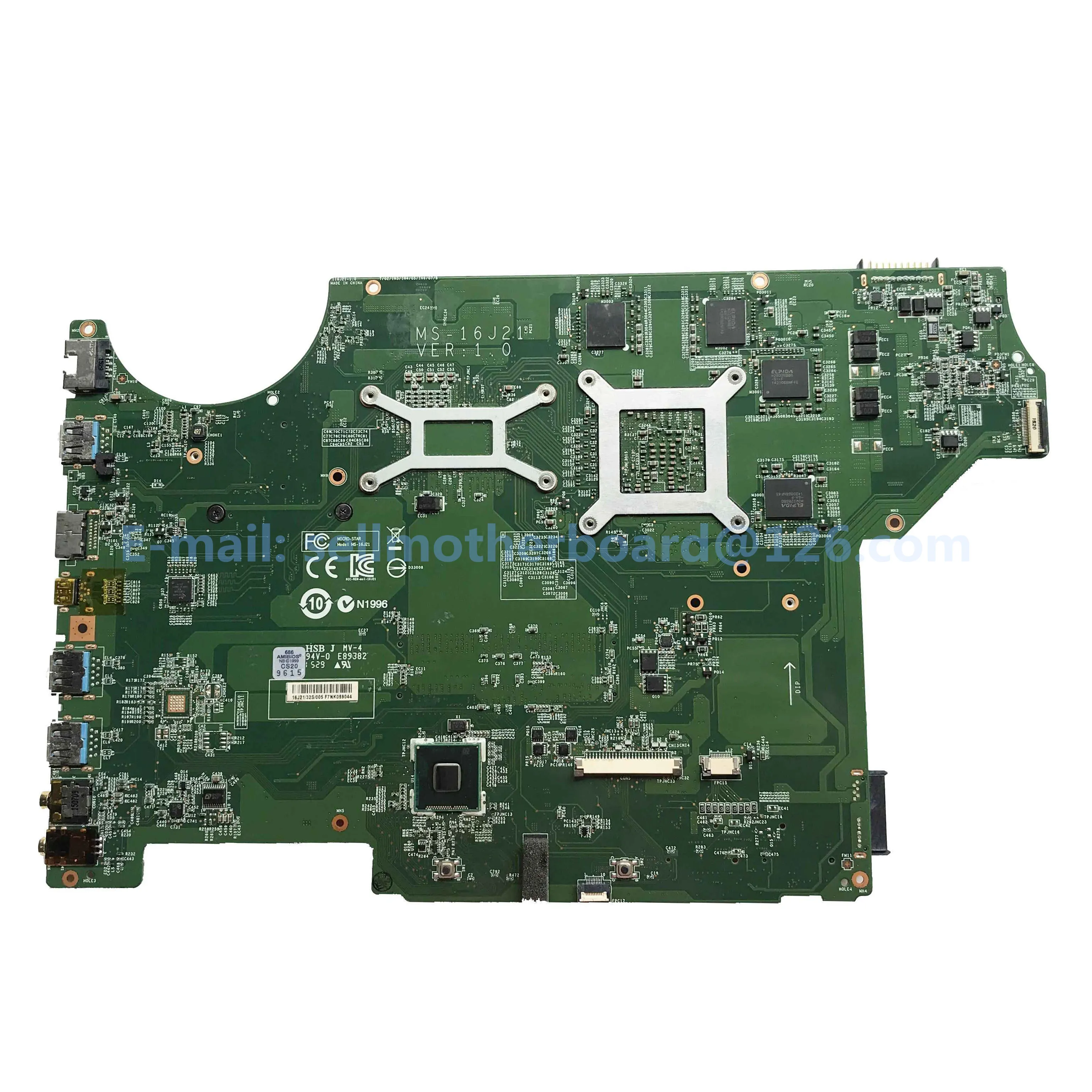 Reboto для MSI GE62 2QD материнская плата ноутбука с i7 5700HQ 2 7 ГГц cpu MS 16J21 REV: 1 0 GTX960M 100%