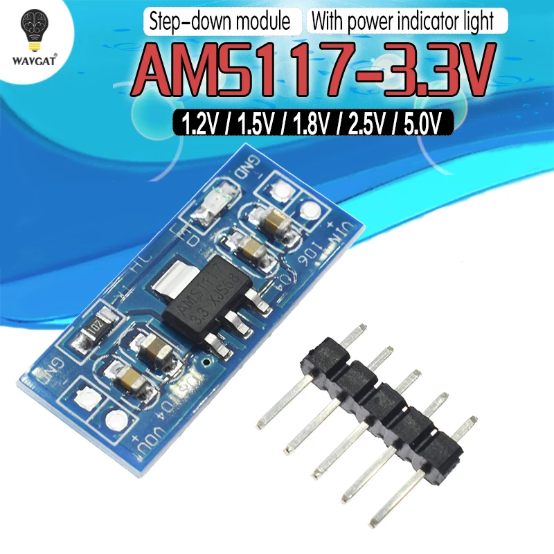 Модуль питания AMS1117 1 2 В 5 8 в 3 5.0V модуль 3.3V|Интегральные схемы| |