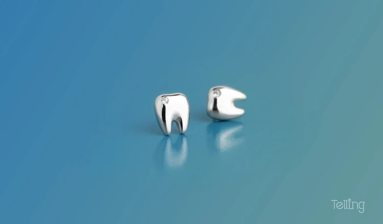 Manka Care - 1 Pairs of Tooth type Earrings Creative Dental Gift Brand New FASHION spherical Candy Crystal Flower Stud Earrings Manka Care - 1 Pairs of Tooth type Earrings Creative Dental Gift Brand New FASHION spherical Candy Crystal Flower Stud Earrings