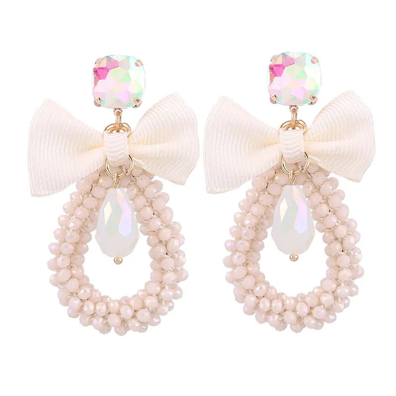 Earrings White AB