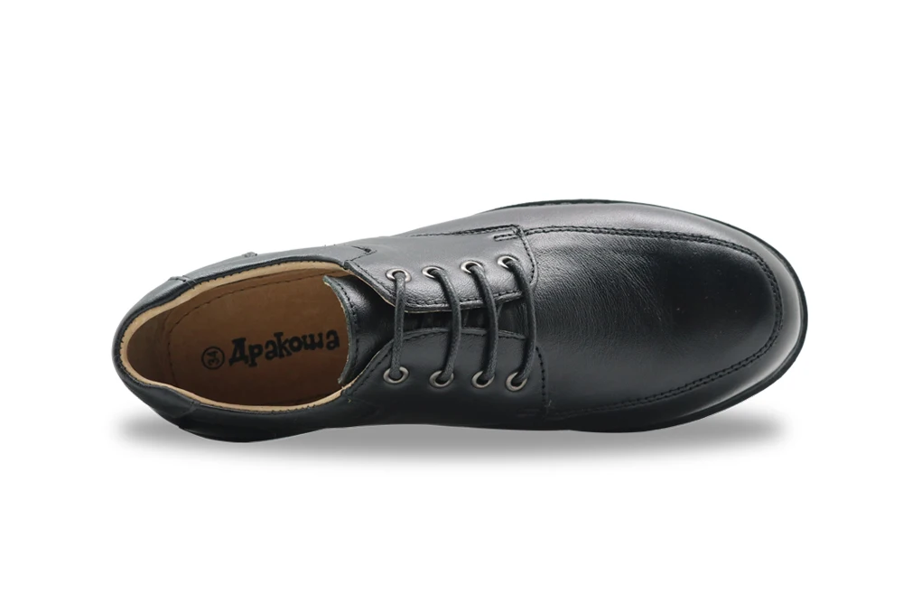 Apakowa/Классическая повседневная кожаная обувь для мальчиков; школьная форма для маленьких детей; модельные туфли; черные Лоферы для детей