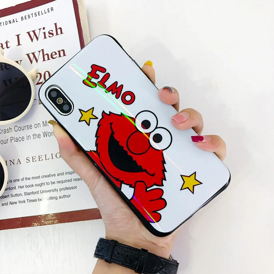 Пара мультфильм анти-осень мягкий чехол для iphone 6 S 7 8 Plus X XR XS MAX Funda Drop-proof задняя