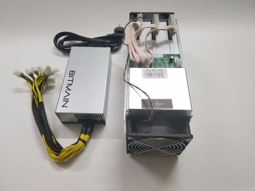 AntMiner S9i до 14 ти лет Биткойн Майнер с BITMAIN 1800 Вт PSU Asic шахтер Btc BCH Майнер от Bitmain S9