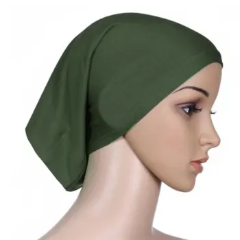 

Women Full Cover Muslim Headscarf Islamic Head Wear Underscarf Shawls Hijabs Solid Colors women Plain Hijabs