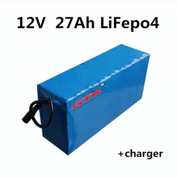 

12V 27Ah LiFepo4 lithium battery pack 30Ah 25Ah 26650 with BMS for inverter solar panel portable equipments solar street light