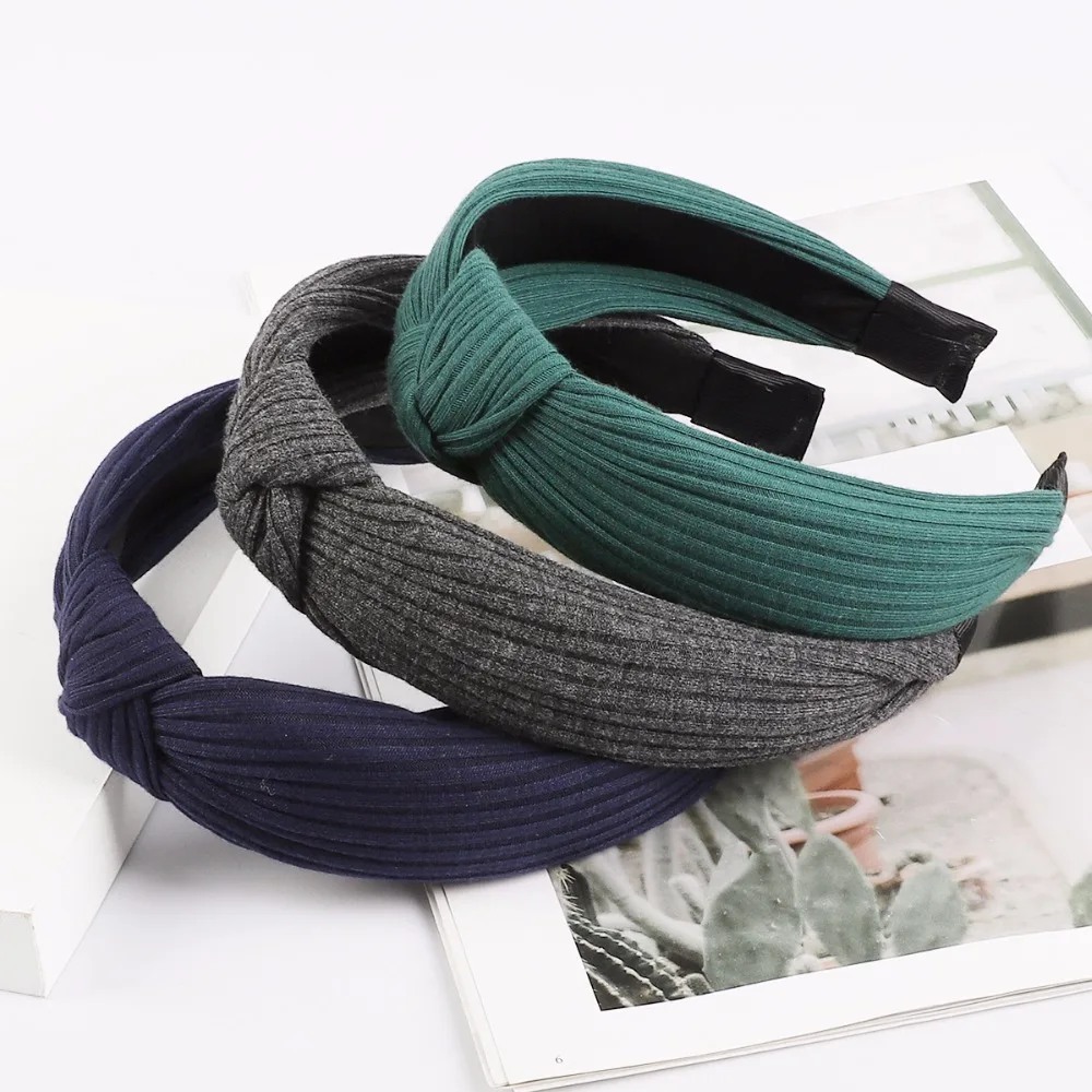New Arrival 1 pc / bag Korean solid color wide-brimmed headband women's simple wash hair band hairpin accessories |