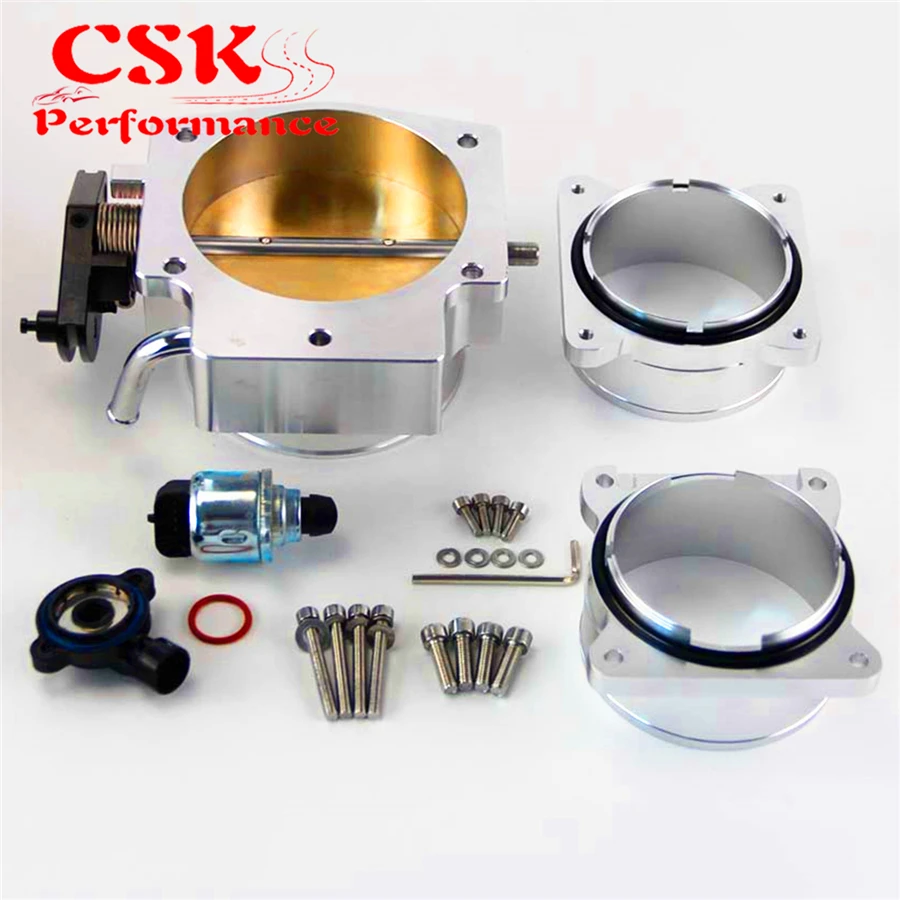 92mm Throttle Body / TPS + 3.5" Mass Air Flow Maf Adapter Ends For LT4 Ls1 Chevyin Air Intakes