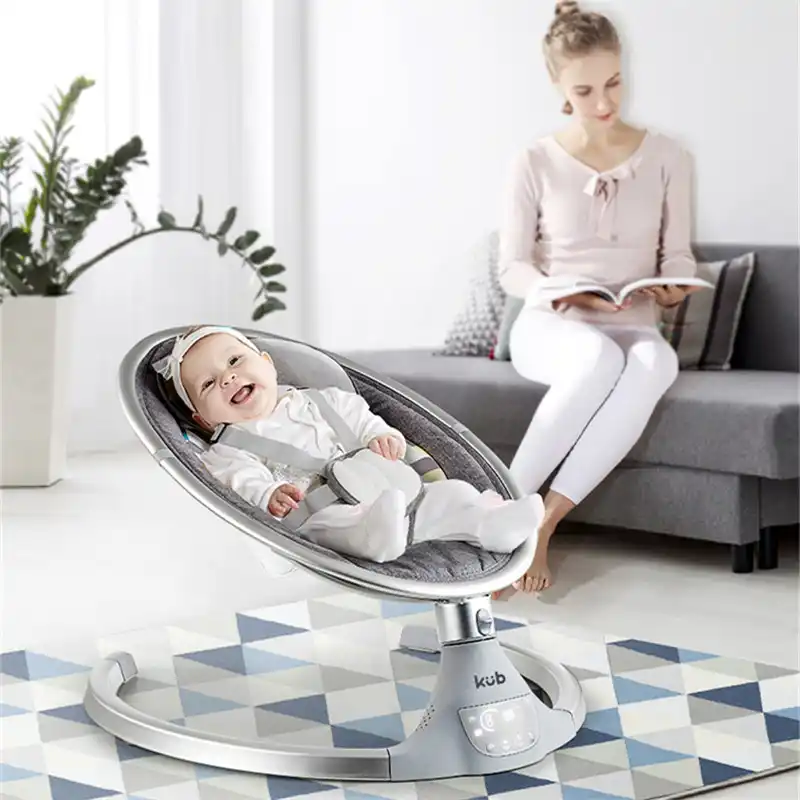 BABY JOY Baby Swing Blue Toys Bluetooth Baby Rocker w//Removable Crib Netting Music USB Electric Cradling Bouncer w// 5 Swing Amplitudes /& Timing Function for Newborn Infant 5-Point Harness