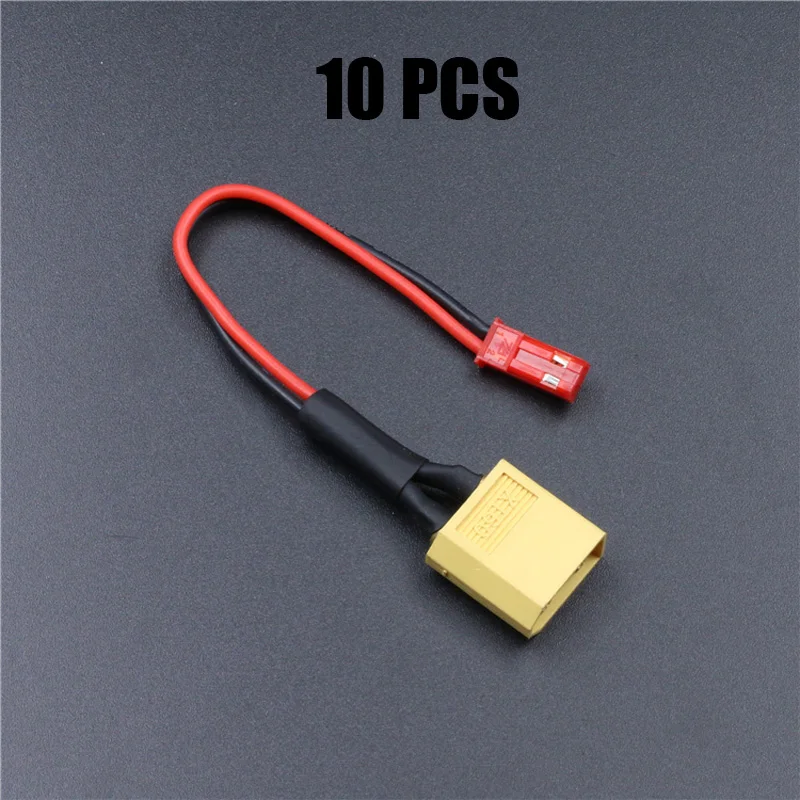 10PCS Lithium Battery ESC Adapter Cable Rotary Wire T-plug XT60 Plug to JST Head Conversion Line Cord for RC Drone FPV Part | Игрушки и