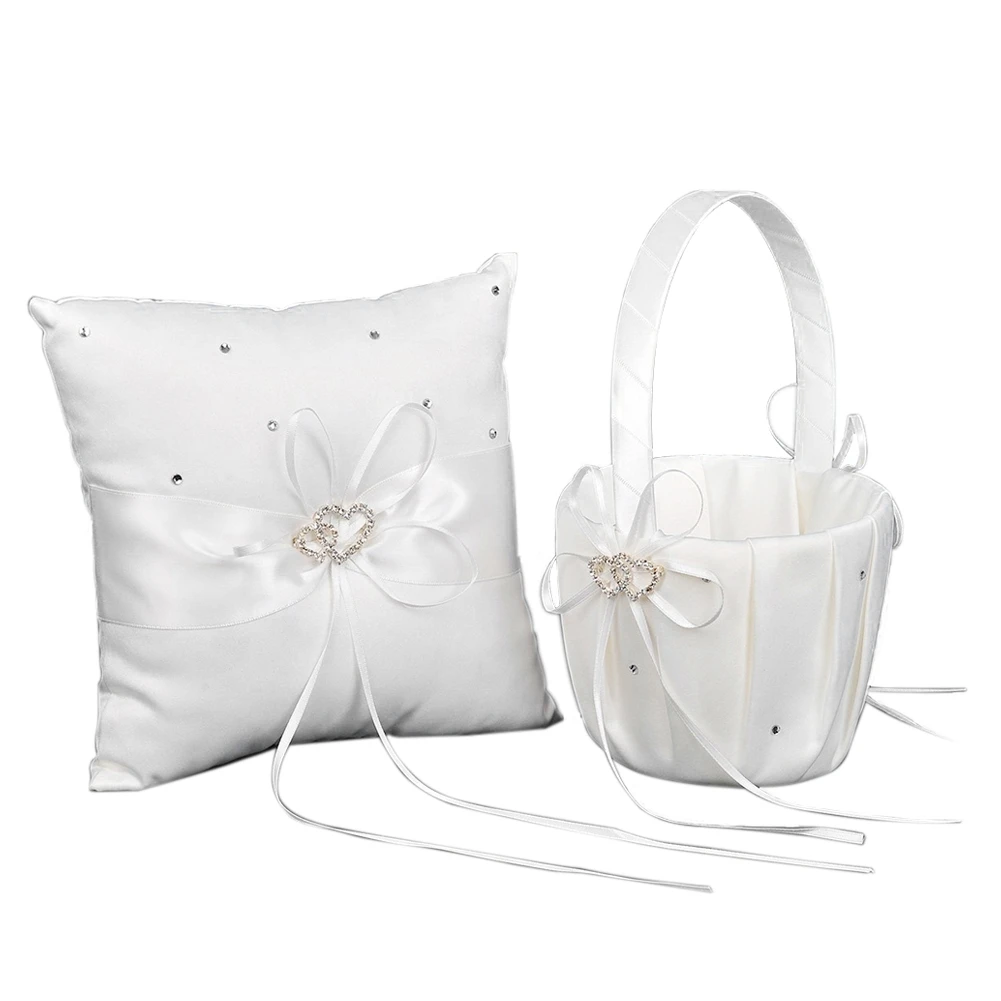 flower girl basket and ring pillow