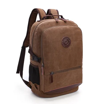 

032318 new hot man canvas travel backpack student school bag
