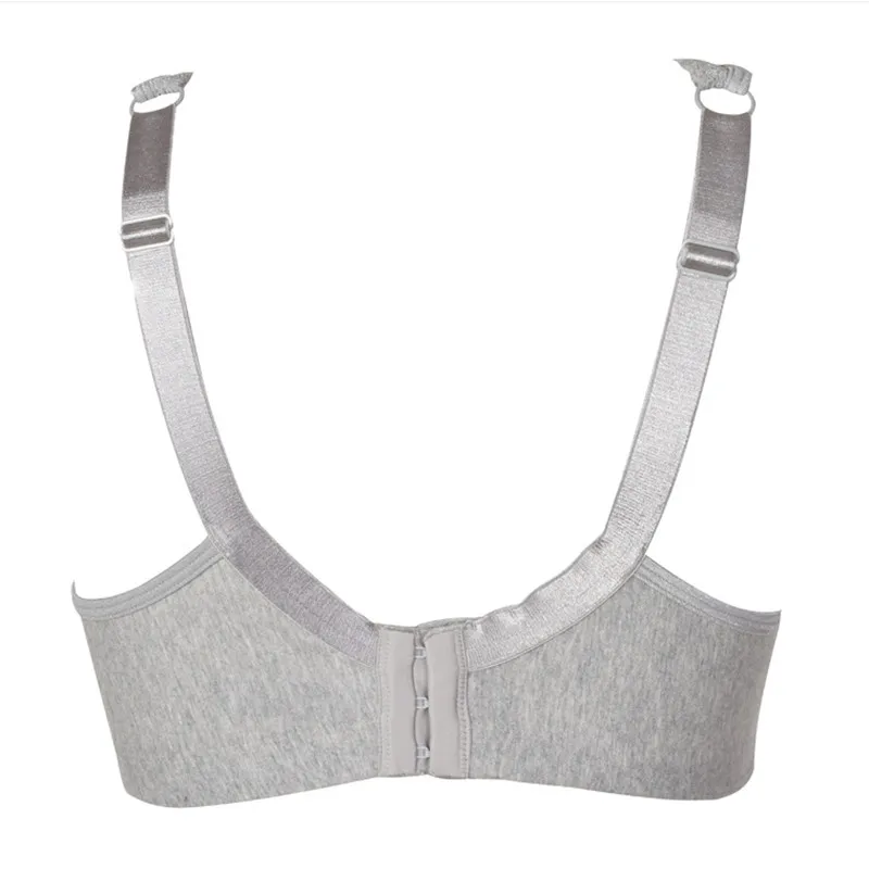 Wholesale Ladies Ultra-thin Cotton Material Bras 110C Big Size Underwear With Full Cup and No Steel Ring-3