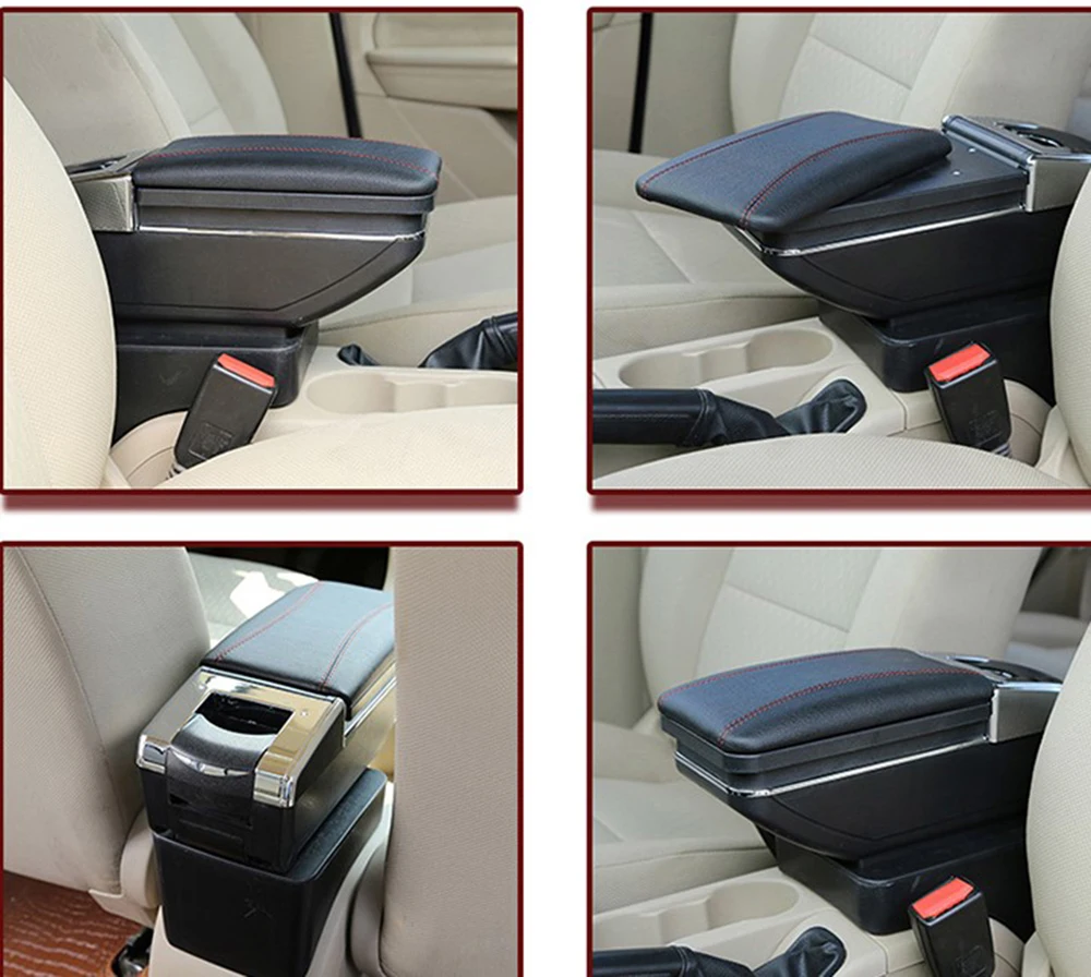 Кожаный Автомобильный Брелок с центральной консоли подлокотники для MG3 Авто Содержание ящик для хранения с USB