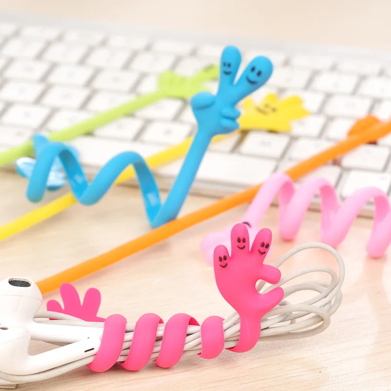 Lovely Classic Finger Bending Strip Earphone Cable Wire