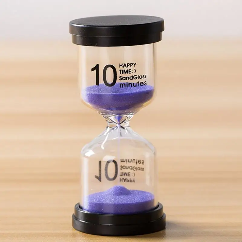 5/10/15/30 Minutes Hourglass Sand Timer Color Glass Sandglass Sand Clock Children Kids Gift Home Decoration