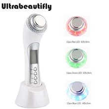 3mhz Ultrasound Galvanic Ion Home Spa Ultrasonic Photon Rejuvenation Skin Care Face Firming Lifting Slimming Beauty Machine 3mhz ultrasound vibration galvanic ion anti aging acne wrinkle removal photon tender skin rejuvenation facial beauty massager