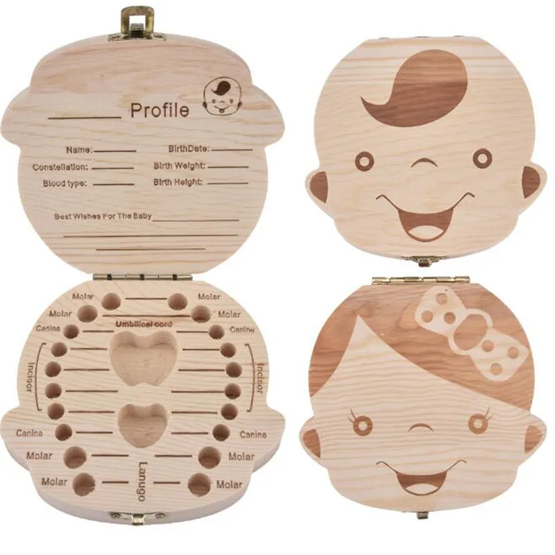 

Wooden Tooth Storage Box For Grown Up Baby Kids Tooth Box Organizer Storage Box For Baby Milk Teeth Collect Organizer