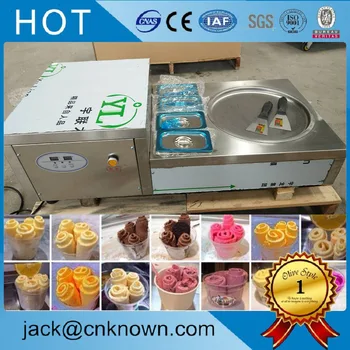 

Factory price R134A Refrigerant high efficiency compressor single pan commercial fry ice cream roll machine