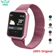 AMYNIKEER Спортивные товары часы P68 Смарт часы IP68 Водонепроницаемый Фитнес браслет трекер монитор сердечного ритма для мужчин и женщин Смарт часы