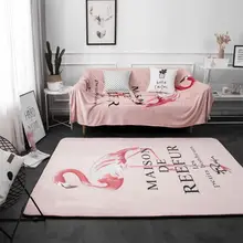 140*190 см скандинавский мультфильм Фламинго Patttern ковер, домашний текстиль Коврик для пола мягкий диван ковер для гостиной Противоскользящий