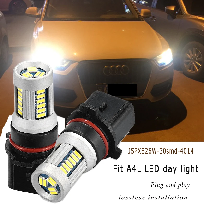 JSTOP A4L car led Day Light high quality PSX26W No error canbus Daytime