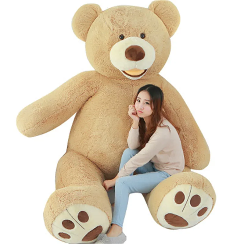 Огромный размер 200 см США гигантский Медведь Кожа плюшевый медведь корпус, супер качество, цена продажи игрушки для девочек