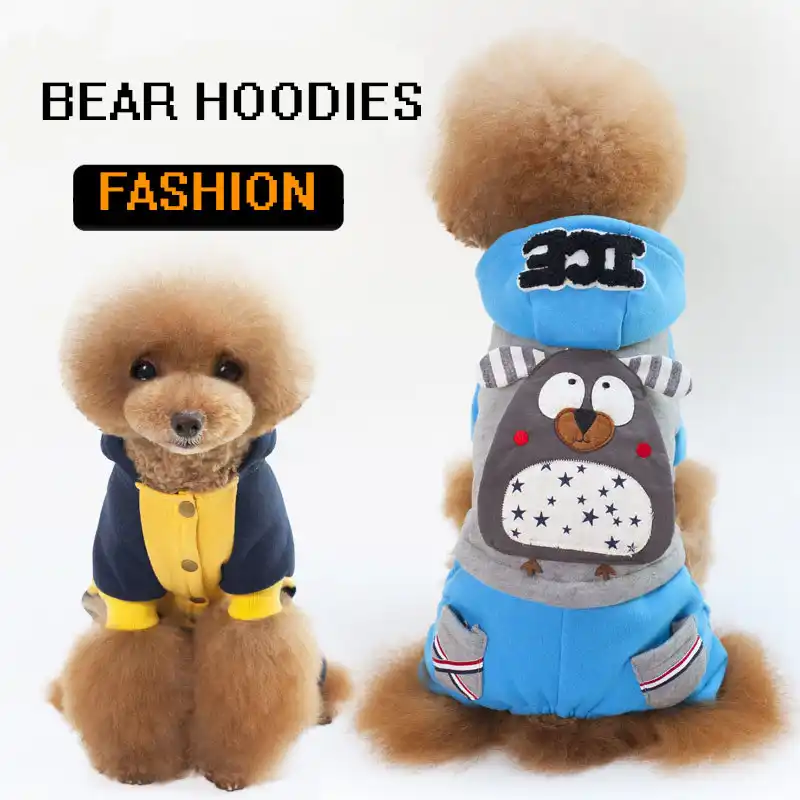 Cute Logo Print Thickening Dog Clothes Winter Funny Warm Chihuahua