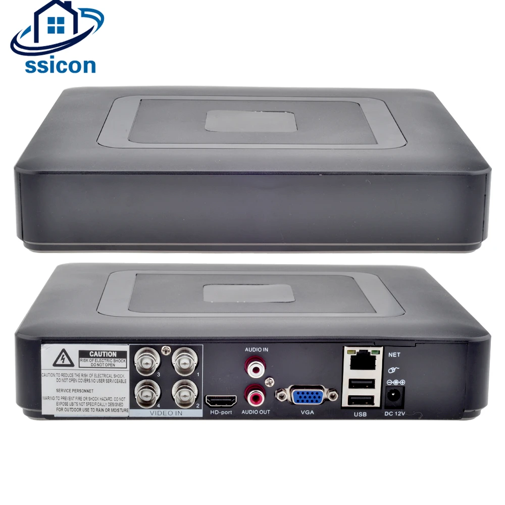 CCTV MINI AHD DVR 4CH 5M-N 5 IN 1 VGA HDMI Output Security Digital Video Recorder Hybrid NVR For IP Surveillance Cameras