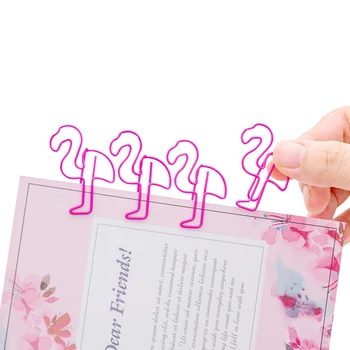 

100pcs/lot Kawaii Pink Animal Shape Metal Bookmark Clip Memo Clip Paper Clip Accesseries DIY Novelty Office Learn Stationery