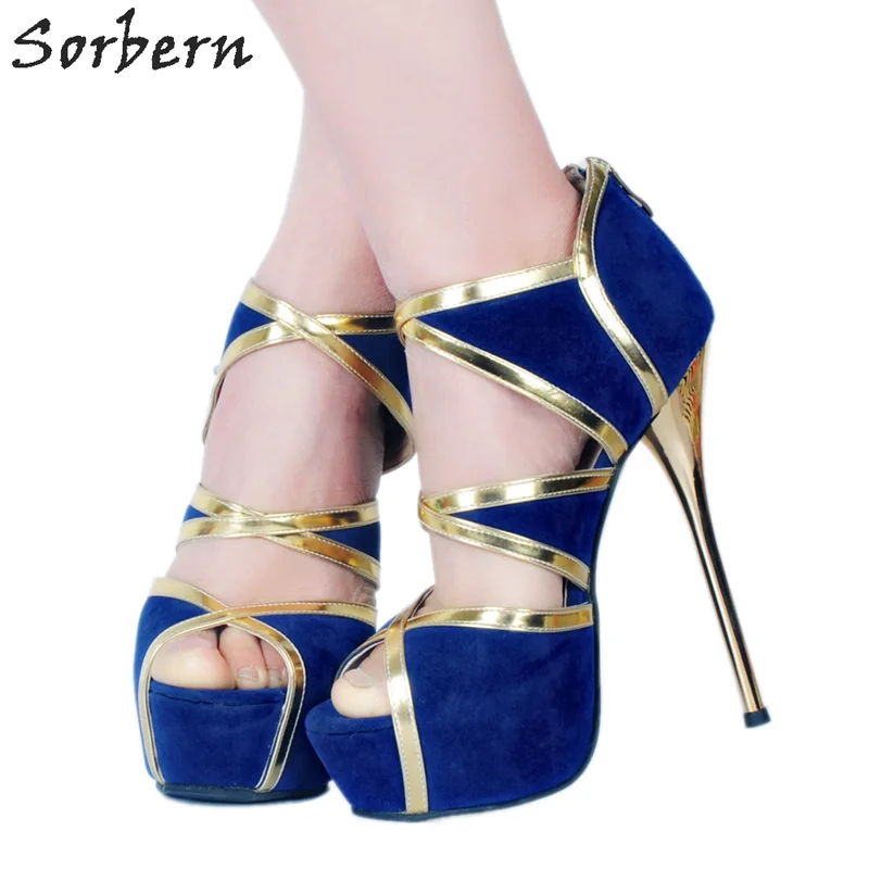 royal blue heels size 12