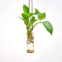 Высокое боросиликатное стекло висячая стеклянная ваза завод цилиндр с цветком Ваза бутылка ручной работы украшения для офиса дома DIY домашний декор