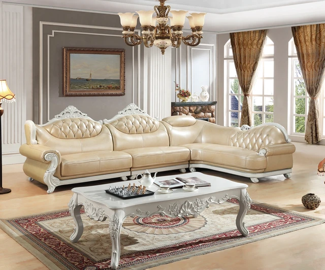 American Leather Sofa Set Living Room China Wooden Frame L American Leather Sofa Set Living Room China Wooden Frame L Shape Corner Beige
