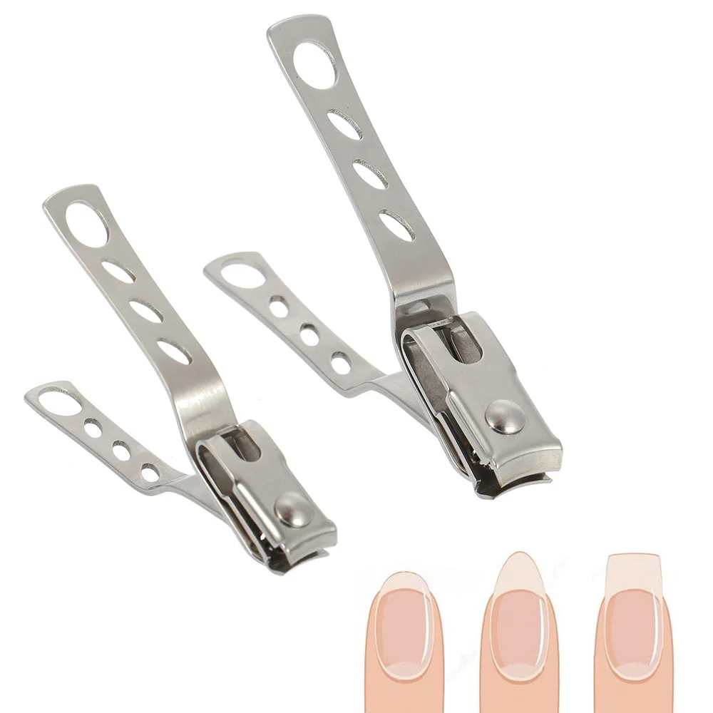 

2Pcs/set Nail Clippers Set Thick Finger Toe Nail Cutter Trimming Tool Stainless Steel Nail Art Manicure Pedicure Grooming Tool