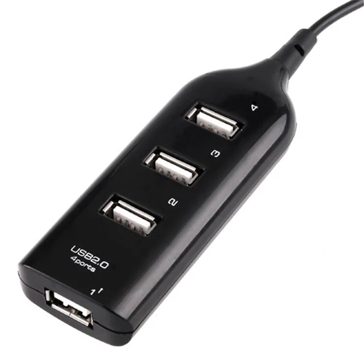 Mini Usb Hub 2.0 4 Port Adapter Splitter 4 Puerto Usb 60cm Cable Length for Laptop PC Computer Laptop Peripherals Accessories