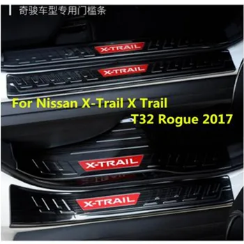 

For Nissan Rogue X-Trail 2017 T32 Stainless Steel Scuff Plate Door Sill Welcome Pedal Car Styling Accessories 8pcs/set