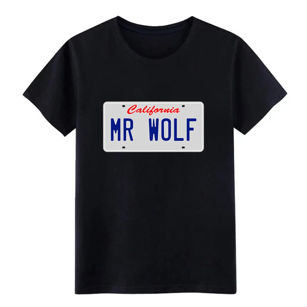 

mr wolf pulp fi ction t shirt Printing Short Sleeve O-Neck solid color Fit Building Spring Original shirt