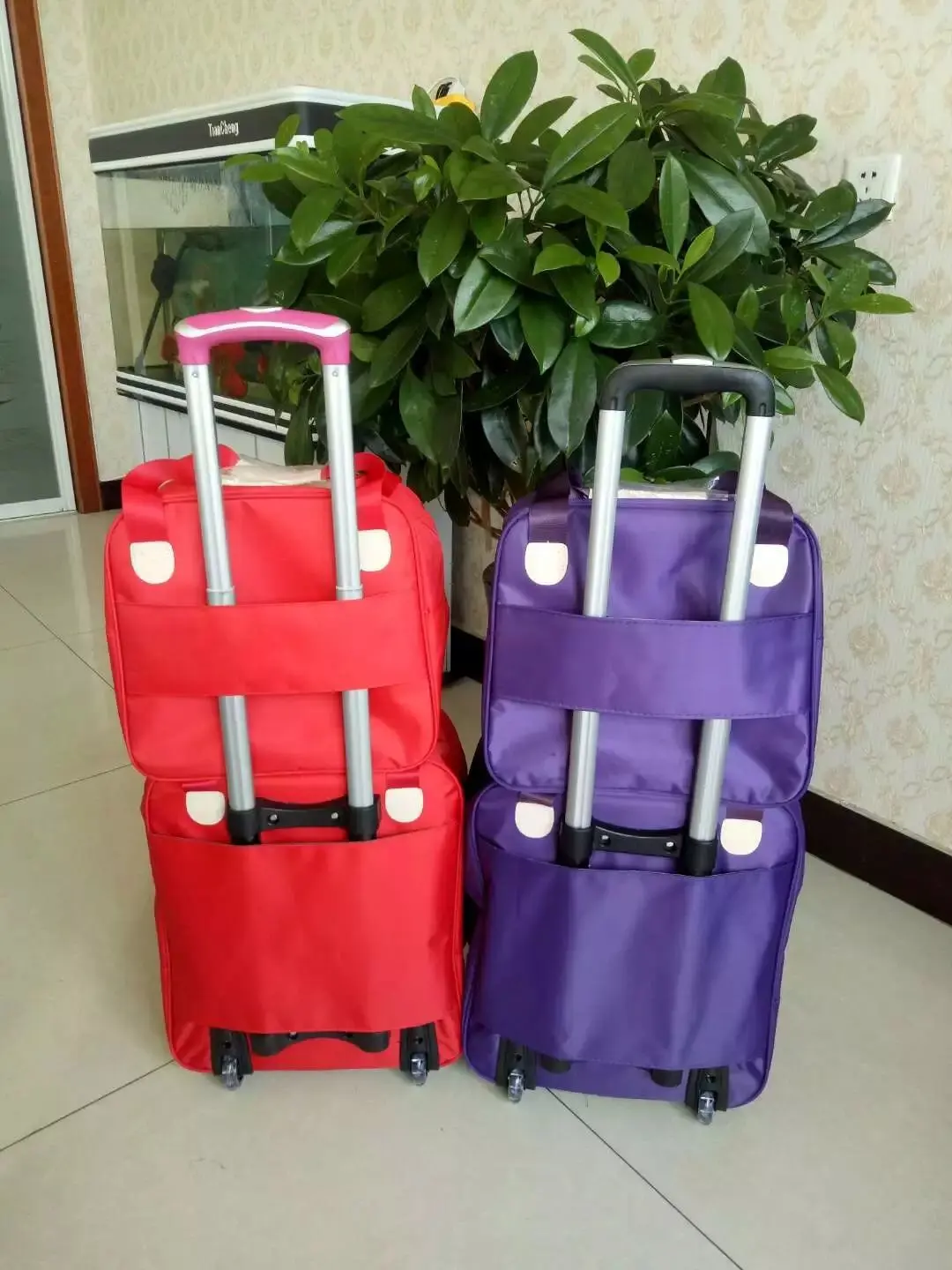 Женские дорожные сумки на колесиках, чемодан для багажа, дорожная сумка, чемодан на колесиках, дорожная сумка на колесиках с сумочкой