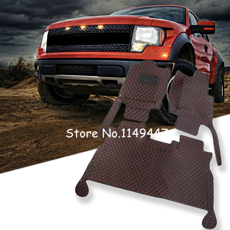 Для Ford F150 F-150 2015 2016 2017 интерьер Водонепроницаемый автомобильные коврики ковры
