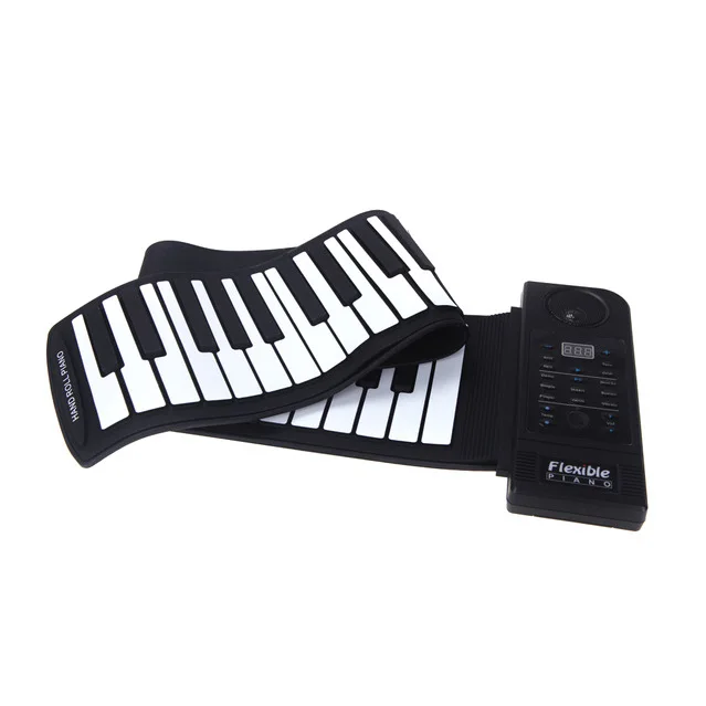 Гибкое пианино 61 Ключи электропианино клавиатура кремния рулонное пианино Sustain функция USB порты и разъёмы с громким динамик (США plug)