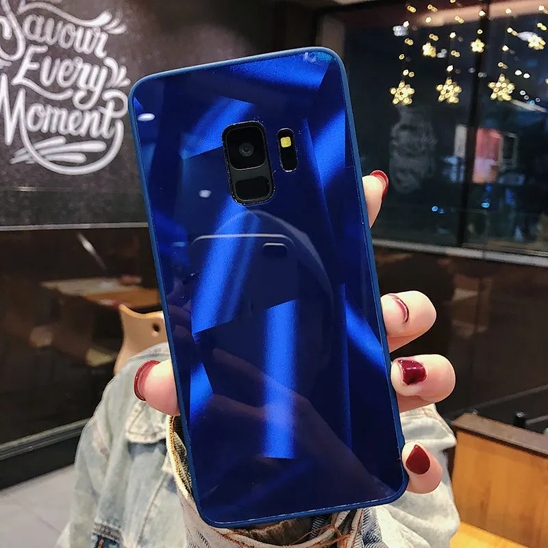 3D зеркальный чехол для samsung Galaxy A9 A8 A6 J4 J6 плюс A7 S9 S8 S10P S10e J3 J5 J7 Prime A5 примечание 9 8 - Цвет: 2