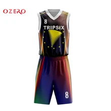 Профессиональный с заказным цифровым рисунком майки для баскетбола высокого качества