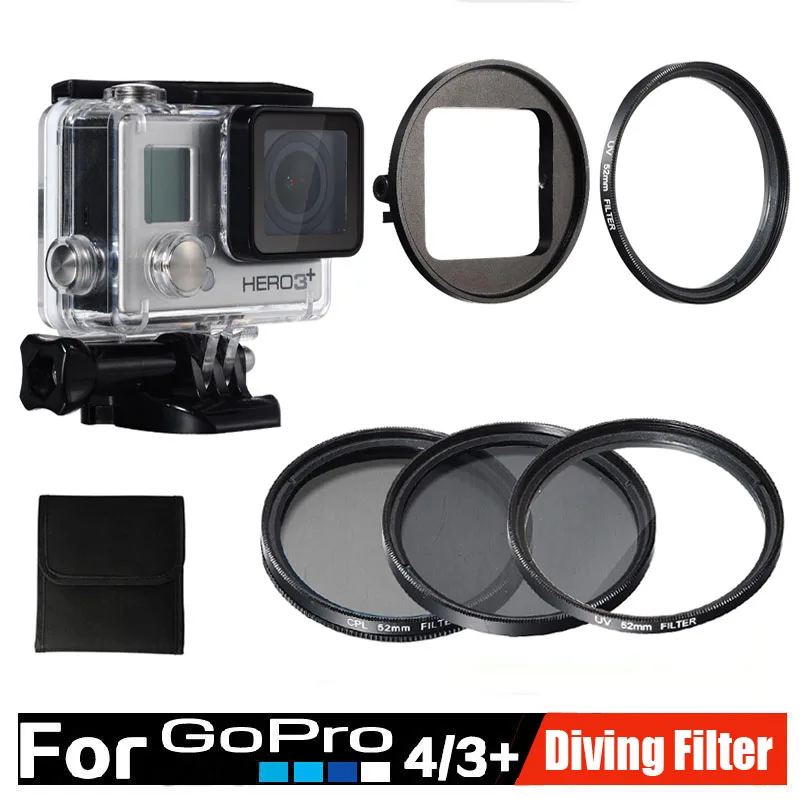 Gopro      3 ./. 52    CPL  ND4 Filtors     Go Pro 4 3 +