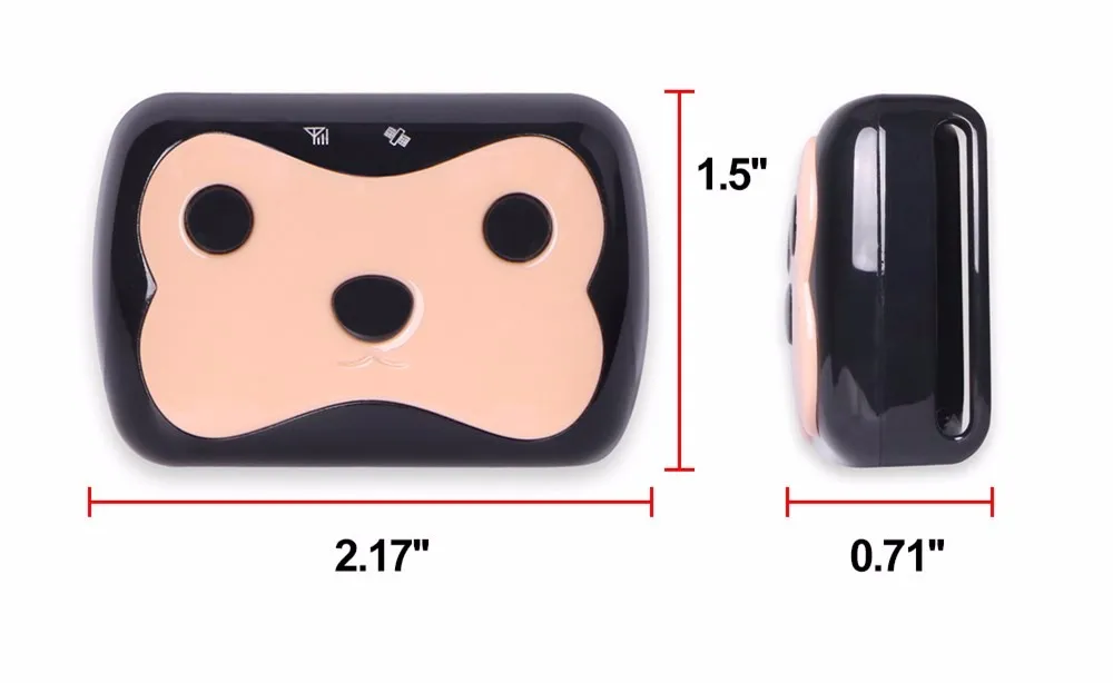 Mini Pet GPS Tracker Waterproof Smart GPS Tracker With Collar For Pets Cat Dog GPS+LBS Location Free APP LED Indicator